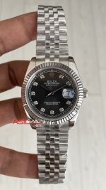 Rolex Datejust Gri Taşlı 126334 Rhodium Diamond Jubilee 41mm Replika Saat