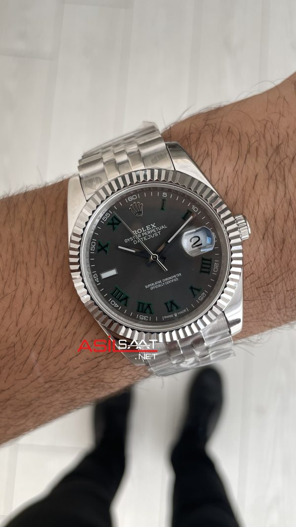 Rolex Datejust Wimbledon 126334 Jubilee 41mm Replika Saat Rolex Datejust Wimbledon 126334 Jubilee 41mm Replika Saat