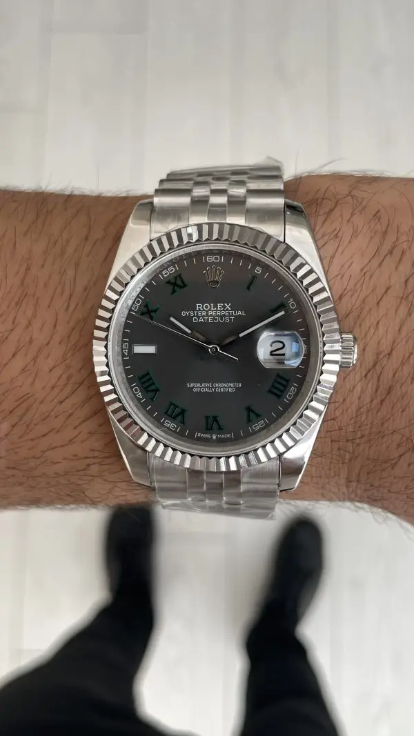 Rolex Datejust Wimbledon 126334 Jubilee 41mm Replika Saat