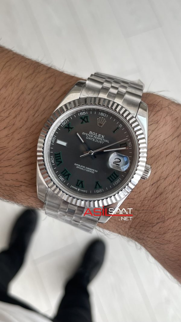 Rolex Datejust Wimbledon 126334 Jubilee 41mm Replika Saat Rolex Datejust Wimbledon 126334 Jubilee 41mm Replika Saat