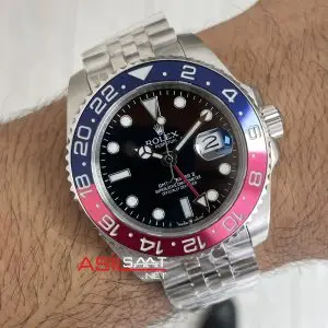 Rolex Gmt Master II Pepsi 126710BLNO Jubilee 40mm Replika Saat