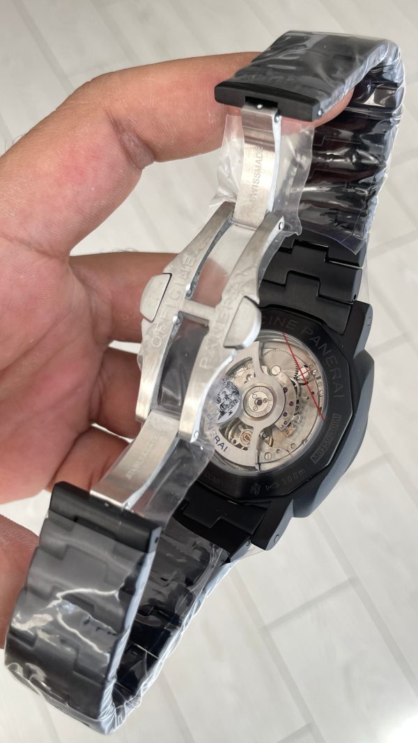 Panerai Luminor Luna Rossa PAM01036 Gri Kadran PVD Black 44mm Replika Saat Panerai Luminor Luna Rossa PAM01036 Gri Kadran PVD Black 44mm Replika Saat