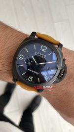 Panerai Luminor Marina PAM01312 PVD Black Siyah Kadran Kahverengi 44mm Replika Saat