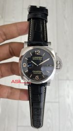 Panerai Luminor Marina PAM01312 Siyah Kadran 44mm Silver Replika Saat