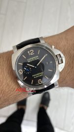 Panerai Luminor Marina PAM01312 Siyah Kadran 44mm Silver Replika Saat