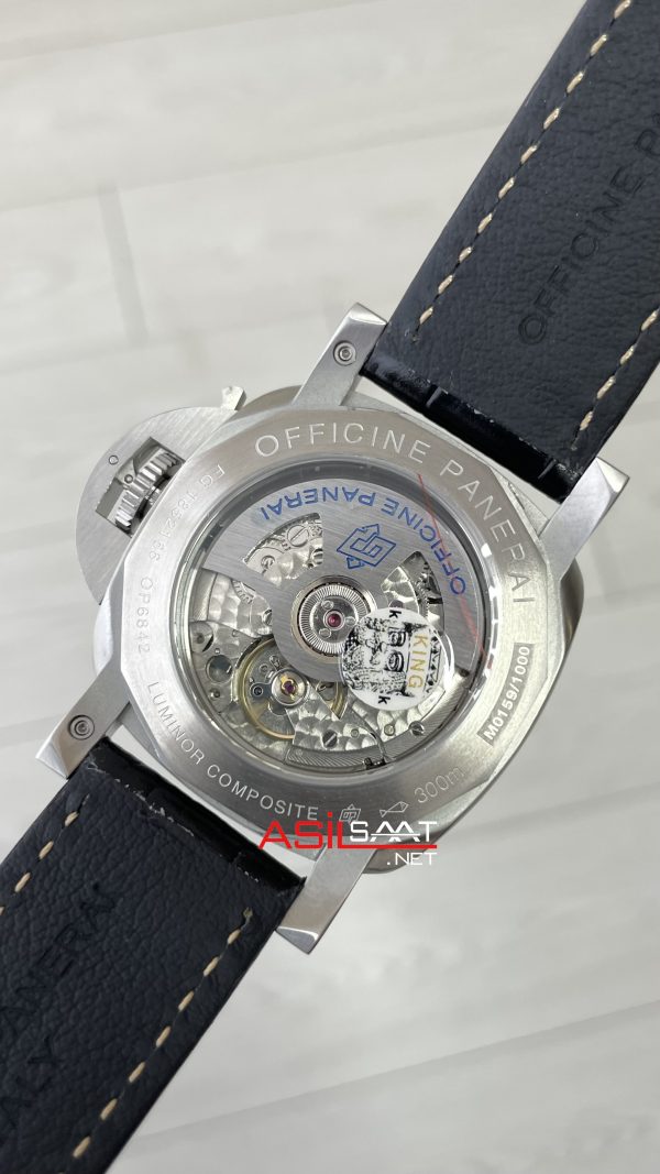 Panerai Luminor Marina PAM01312 Siyah Kadran 44mm Silver Replika Saat