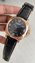 Panerai Luminor Marina Siyah Kadran PAM00393 Rose 44mm Replika Saat