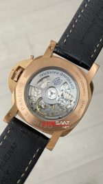 Panerai Luminor Marina Siyah Kadran PAM00393 Rose 44mm Replika Saat
