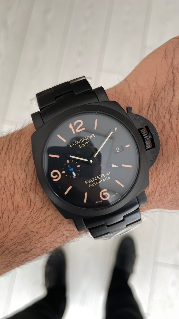 Panerai Luminor Marina Siyah Kadran PAM01562 PVD Black 44mm Replika Saat Panerai Luminor Marina Siyah Kadran PAM01562 PVD Black 44mm Replika Saat