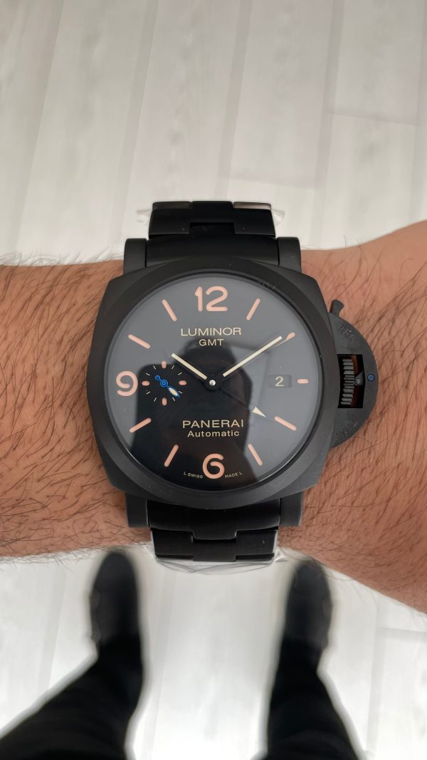 Panerai Luminor Marina Siyah Kadran PAM01562 PVD Black 44mm Replika Saat Panerai Luminor Marina Siyah Kadran PAM01562 PVD Black 44mm Replika Saat