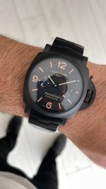 Panerai Luminor Marina Siyah Kadran PAM01562 PVD Black 44mm Replika Saat