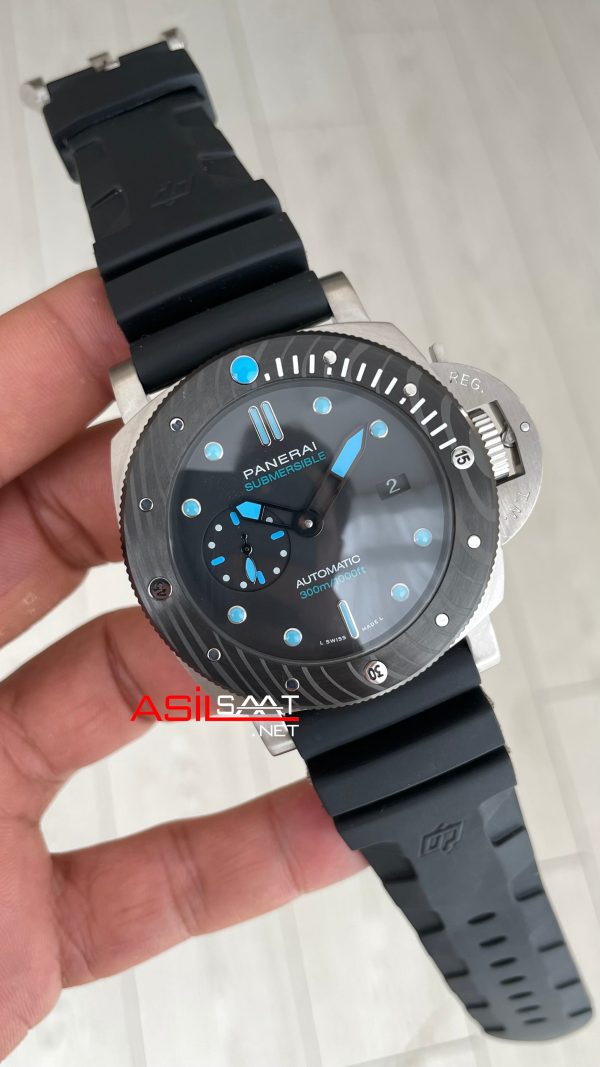Panerai Submersible 1950 3 Days Amagnetic Titanium PAM01389 Siyah Kauçuk 47mm Replika Saat Panerai Submersible 1950 3 Days Amagnetic Titanium PAM01389 Siyah Kauçuk 47mm Replika Saat