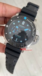 Panerai Submersible 1950 3 Days Amagnetic Titanium PAM01389 Siyah Kauçuk 47mm Replika Saat