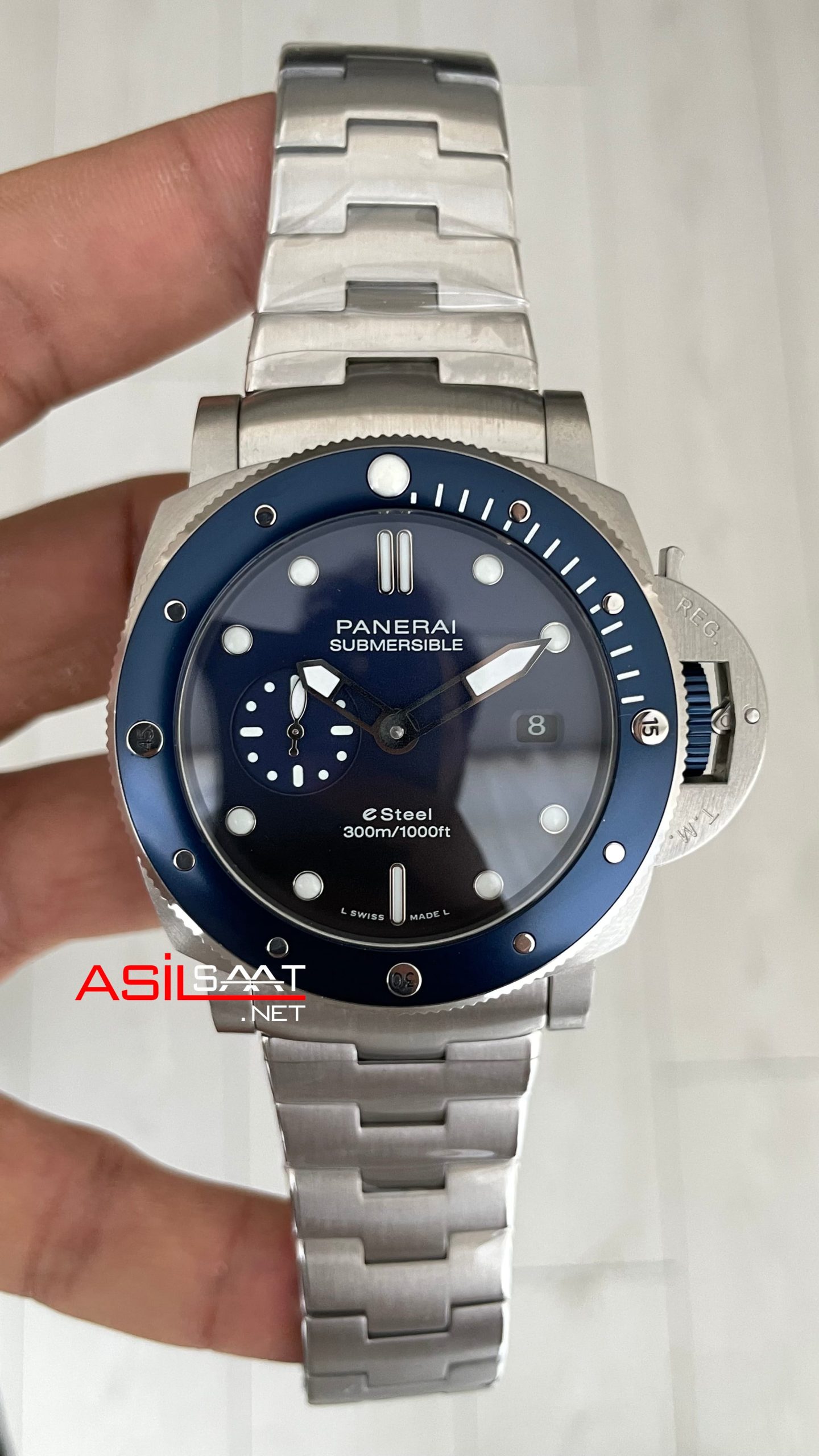 Panerai Submersible Blu Profondo Quarantaquattro Pam01289 Mavi Kadran 47mm Replika Saat Panerai Submersible Blu Profondo Quarantaquattro Pam01289 Mavi Kadran 47mm Replika Saat