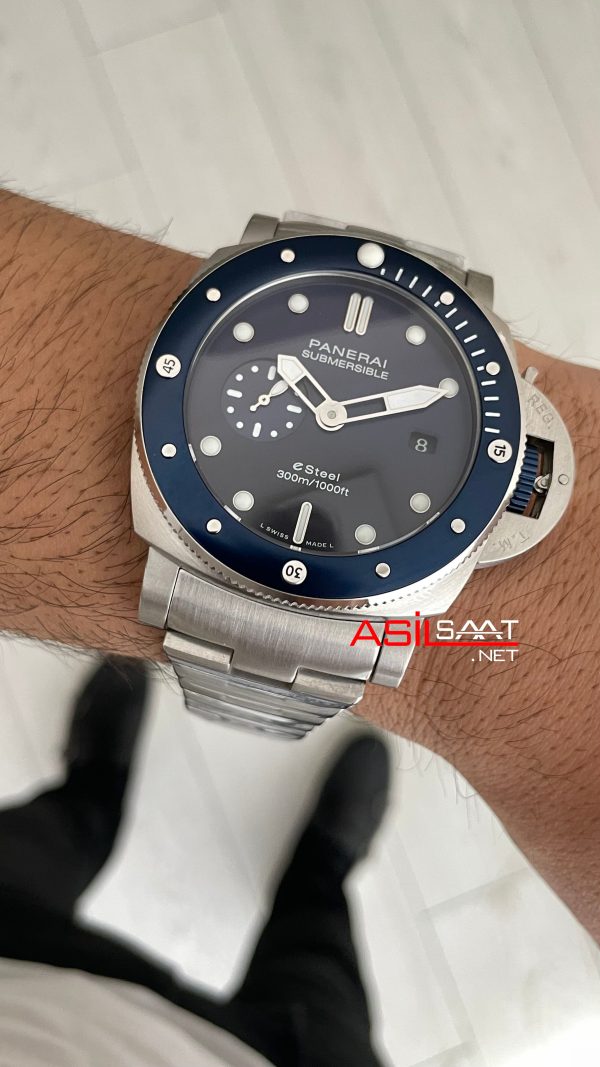 Panerai Submersible Blu Profondo Quarantaquattro Pam01289 Mavi Kadran 47mm Replika Saat Panerai Submersible Blu Profondo Quarantaquattro Pam01289 Mavi Kadran 47mm Replika Saat