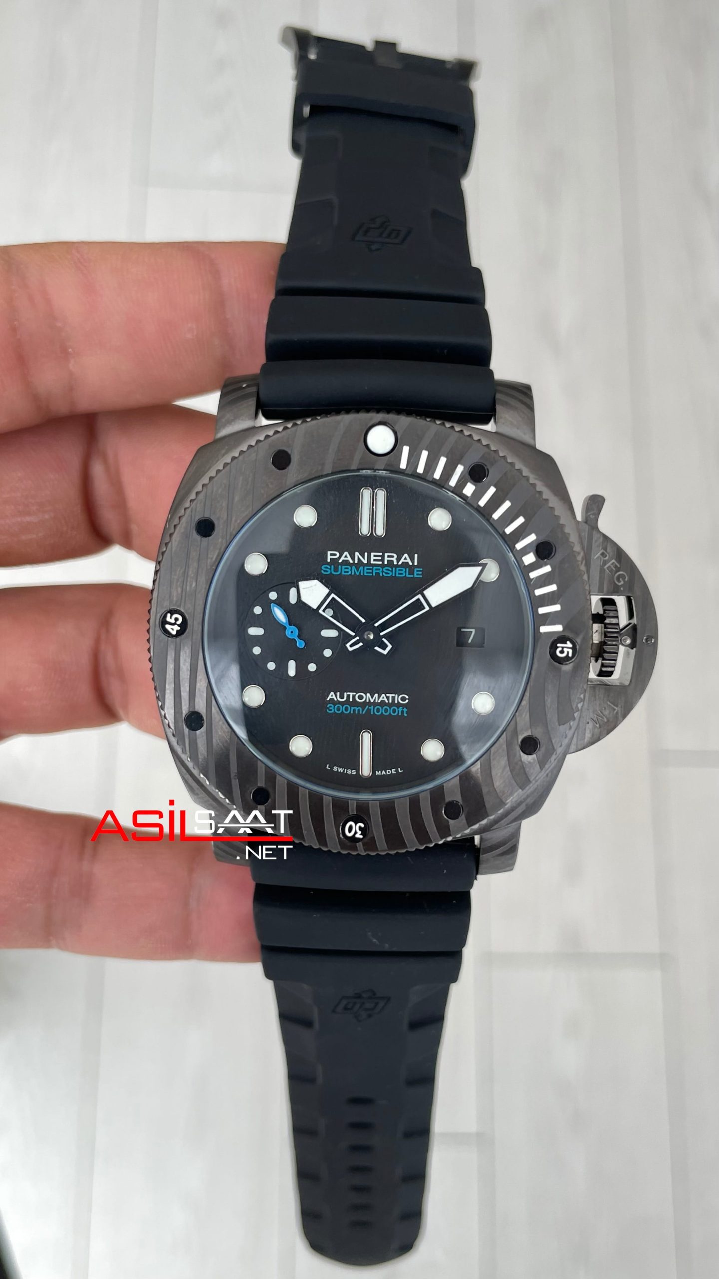 Panerai Submersible Carbotech 47mm Siyah Replika Saat Panerai Submersible Carbotech 47mm Siyah Replika Saat