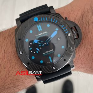 Panerai Submersible Carbotech PAM00960 Siyah 47mm Replika Saat