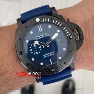 Panerai Submersible Carbotech PAM01232 Mavi 47mm Replika Saat