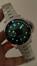 Panerai Submersible Grigio Roccia PAM01288 QuarantaQuattro eSteel 47mm Siyah Replika Saat