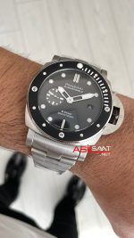 Panerai Submersible Grigio Roccia PAM01288 QuarantaQuattro eSteel 47mm Siyah Replika Saat