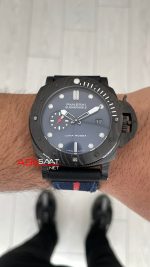Panerai Submersible Luna Rossa Carbotech PAM01563 Mavi 47mm Erkek Kol Saati - Görsel 5
