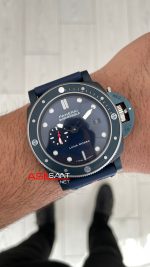 Panerai Submersible Luna Rossa PAM01466 QuarantaQuattro Ti-Ceramitech Blue 47mm Replika Saat