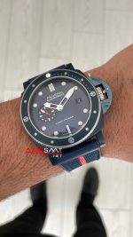 Panerai Submersible Luna Rossa PAM01466 QuarantaQuattro Ti-Ceramitech Blue 47mm Replika Saat