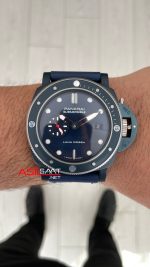 Panerai Submersible Luna Rossa PAM01466 QuarantaQuattro Ti-Ceramitech Blue 47mm Replika Saat