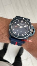 Panerai Submersible Luna Rossa PAM01466 QuarantaQuattro Ti-Ceramitech Blue 47mm Replika Saat