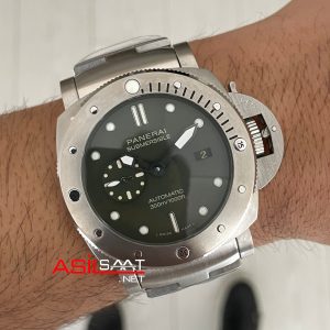 Panerai Submersible Verde Militare PAM01055 Yeşil 47mm Replika Saat