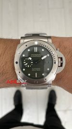 Panerai Submersible Verde Militare PAM01055 Yeşil 47mm Replika Saat