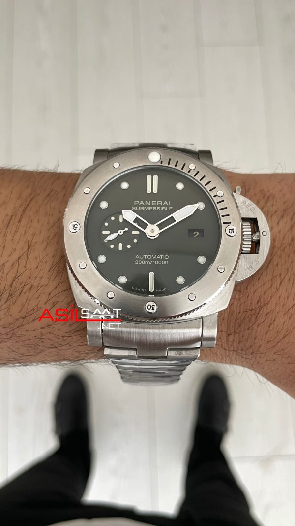Panerai Submersible Verde Militare PAM01055 Yeşil 47mm Replika Saat Panerai Submersible Verde Militare PAM01055 Yeşil 47mm Replika Saat