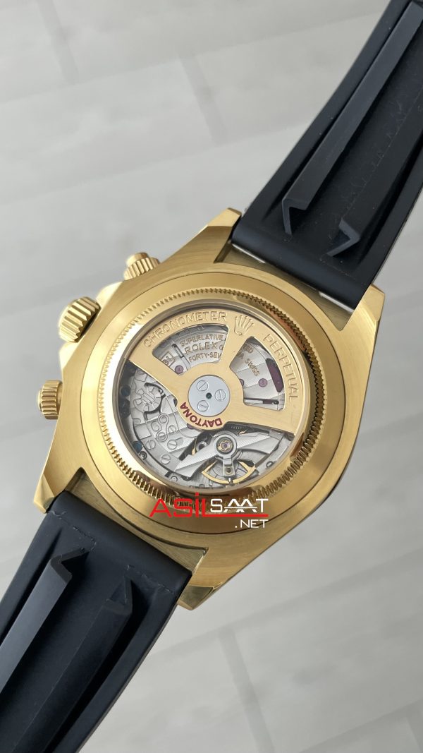 Rolex Daytona Paul Newman 116518LN Gold Oysterflex 40mm Replika Saat