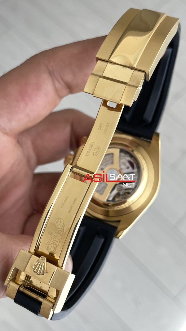Rolex Daytona Paul Newman 116518LN Gold Oysterflex 40mm Replika Saat
