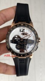 Ulysse Nardin El Toro GMT Perpetual Calendar Executive Beyaz Kadran 43mm Rose Replika Saat