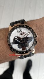 Ulysse Nardin El Toro GMT Perpetual Calendar Executive Beyaz Kadran 43mm Rose Replika Saat