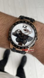 Ulysse Nardin El Toro GMT Perpetual Calendar Executive Beyaz Kadran 43mm Rose Replika Saat
