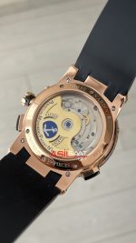 Ulysse Nardin El Toro GMT Perpetual Calendar Executive Beyaz Kadran 43mm Rose Replika Saat