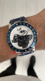 Ulysse Nardin El Toro GMT Perpetual Calendar Executive Beyaz Kadran 43mm Silver Replika Saat