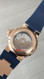 Ulysse Nardin Marine Chronometer Mavi Kadran 43mm Rose Replika Saat