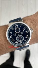Ulysse Nardin Marine Chronometer Mavi Kadran 43mm Silver Replika Saat