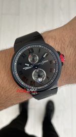 Ulysse Nardin Marine Chronometer Officially Certified DLC 43mm Siyah Kadran Replika Saat