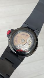 Ulysse Nardin Marine Chronometer Officially Certified DLC 43mm Siyah Kadran Replika Saat