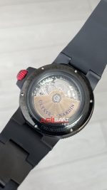 Ulysse Nardin Marine Chronometer Officially Certified DLC 43mm Siyah Kadran Replika Saat