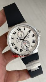 Ulysse Nardin Maxi Marine Chronometer Beyaz Kadran 43mm Silver Replika Saat