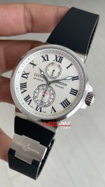 Ulysse Nardin Maxi Marine Chronometer Beyaz Kadran 43mm Silver Replika Saat