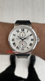 Ulysse Nardin Maxi Marine Chronometer Beyaz Kadran 43mm Silver Replika Saat