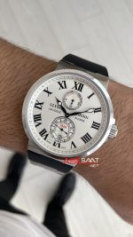 Ulysse Nardin Maxi Marine Chronometer Beyaz Kadran 43mm Silver Replika Saat