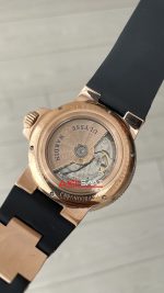 Ulysse Nardin Maxi Marine Chronometer Siyah Kadran 43mm Rose Replika Saat