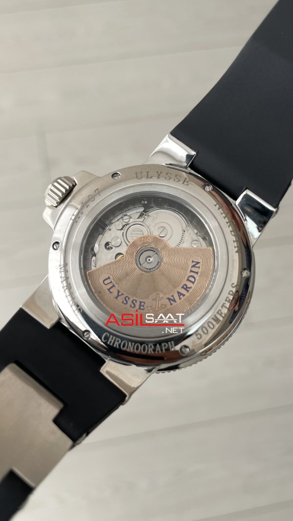 Ulysse Nardin Maxi Marine Chronometer Siyah Kadran 43mm Silver Replika Saat Ulysse Nardin Maxi Marine Chronometer Siyah Kadran 43mm Silver Replika Saat